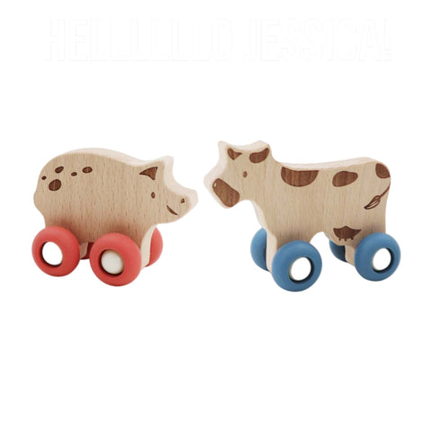 Ecowheels Farm Movers - Cow & Pig