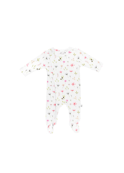 Emotion & Kids - Fleur Zip Onesie with Feet