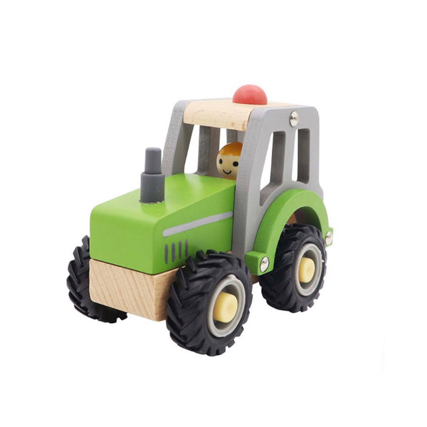 Wooden Vehicle - Tractor Green