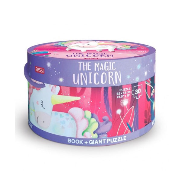 Giant Puzzle & Book - The Magic Unicorn - Rourke & Henry Kids Boutique