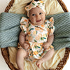 Sunny Citrus Short Sleeve Organic Dress