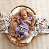 Jacaranda Short Sleeve Organic Bodysuit
