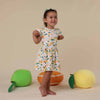 Sunny Citrus Short Sleeve Organic Dress