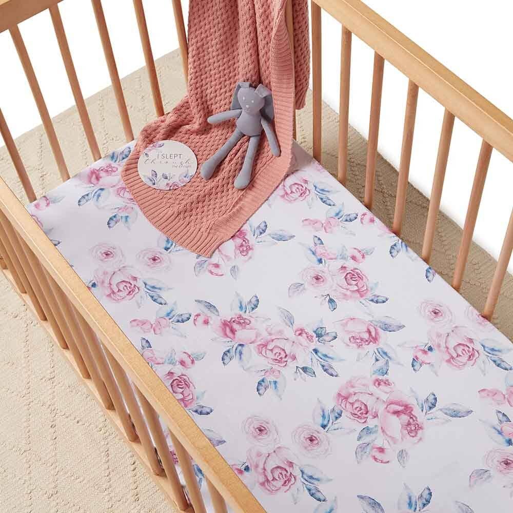 Lilac Skies Fitted Cot Sheet