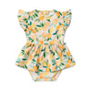 Sunny Citrus Short Sleeve Organic Dress