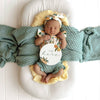 Sunny Citrus Short Sleeve Organic Bodysuit with Frill