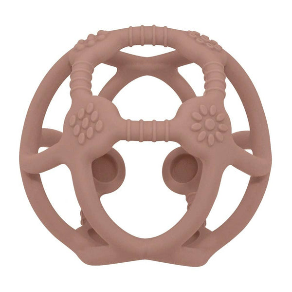 Silicone Teething Ball - Rose