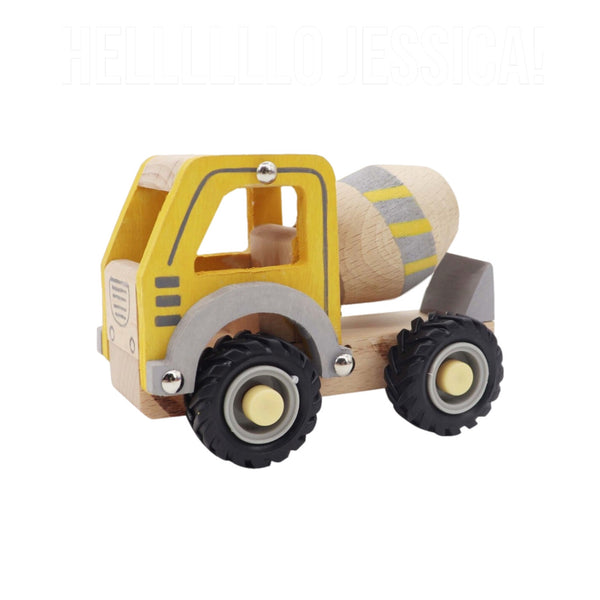 Wooden Vehicle - Cement Mixer