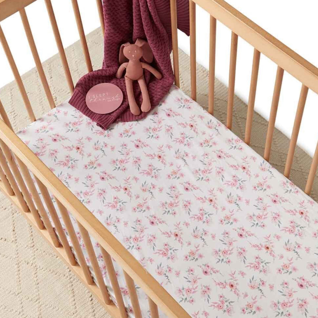 Snuggle Hunny Kids - Fitted Cot Sheet Camille