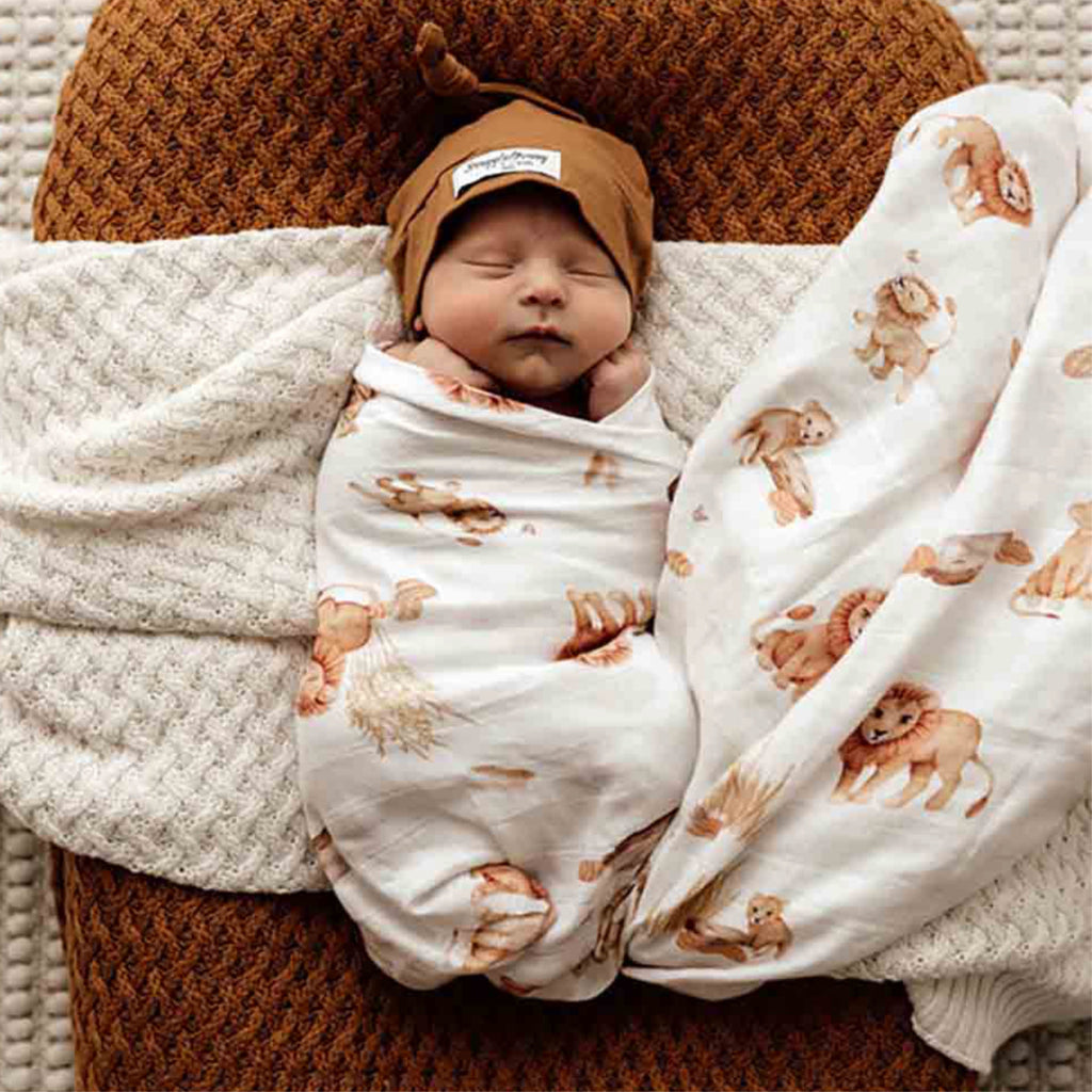 Snuggle Hunny Kids - Organic Muslin Wrap Lion