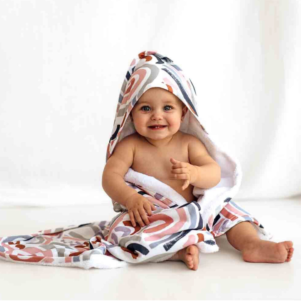 Snuggle Hunny Kids - Organic Hooded Baby Towel Rainbow