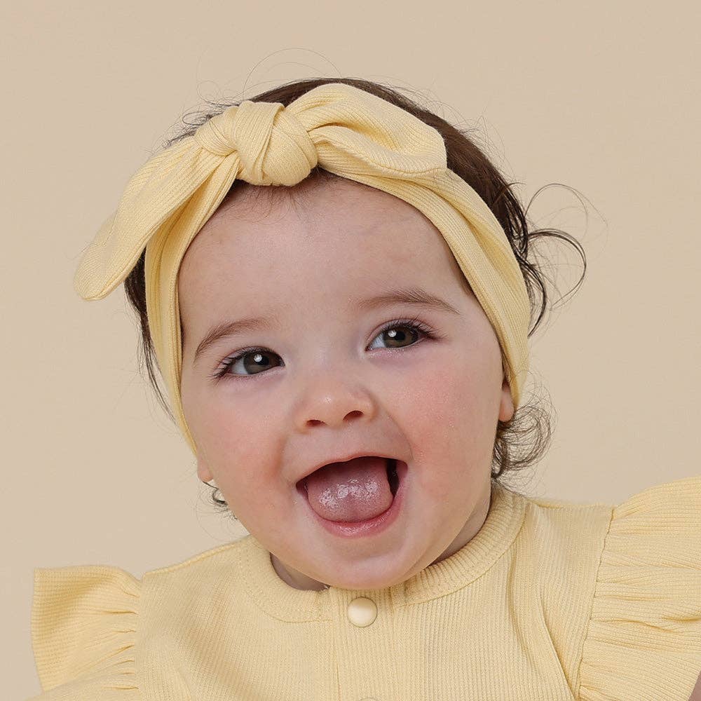 Sunlight Ribbed Organic Topknot