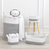 Cotton Rope 3pc Storage Set - Grey/White