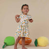Sunny Citrus Short Sleeve Organic Dress
