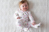 Emotion & Kids - Fleur Zip Onesie with Feet