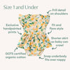 Sunny Citrus Short Sleeve Organic Dress