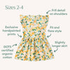 Sunny Citrus Short Sleeve Organic Dress