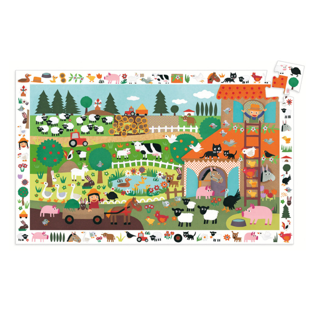 Djeco Puzzle - The Farm 35 piece - Rourke & Henry Kids Boutique