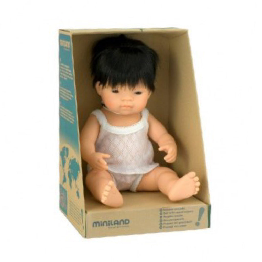 Miniland - 38cm Asian Baby Doll Boy - Rourke & Henry Kids Boutique