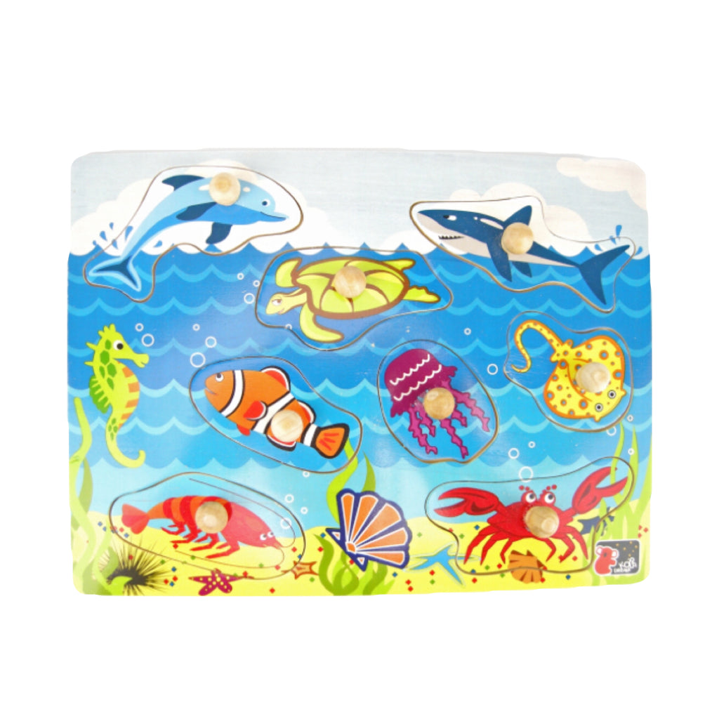 Wooden Sea Creature Puzzle - Rourke & Henry Kids Boutique