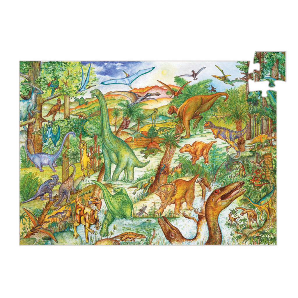 Djeco Puzzle - Dinosaur 100 piece - Rourke & Henry Kids Boutique