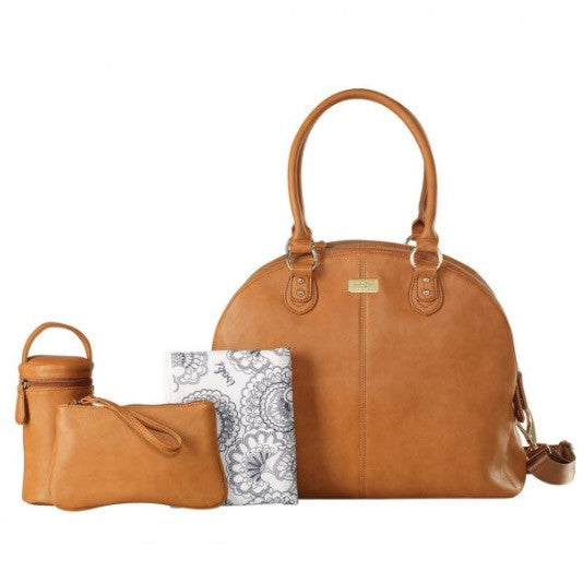 Isoki Nappy Bag Madame Polly - Amber Tan - Rourke & Henry Kids Boutique
