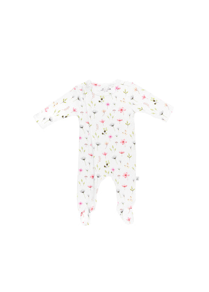 Emotion & Kids - Fleur Zip Onesie with Feet