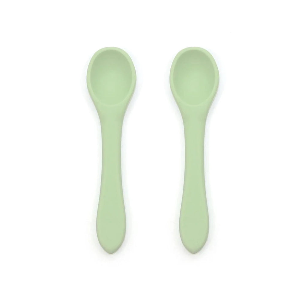 OB Designs - Silicone Baby Spoon 2 pack Mint