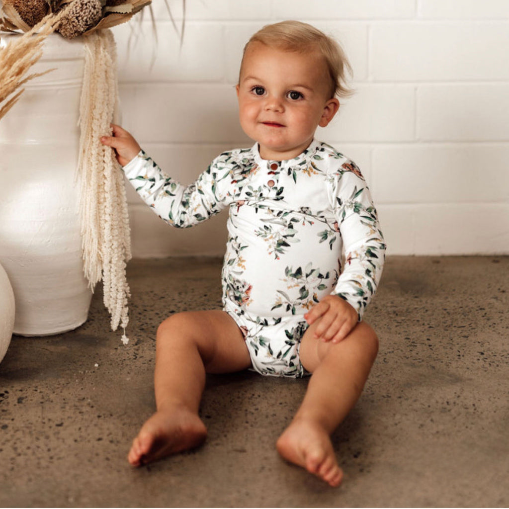 Snuggle Hunny Kids - Bodysuit Eucalypt