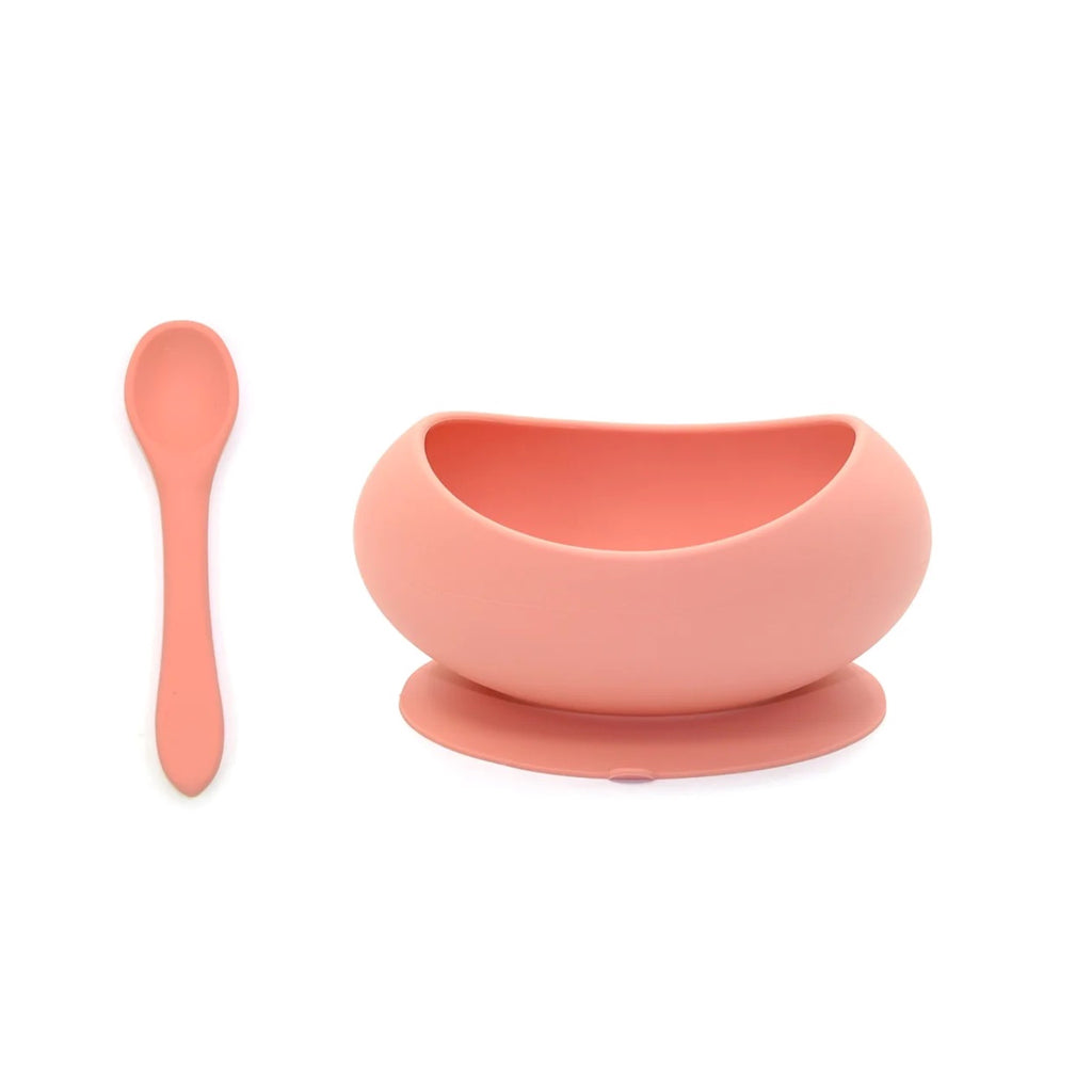 OB Designs - Silicone Suction Bowl and Spoon Set Guava