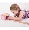 BigJigs Rail - Pink Double Engine Shed