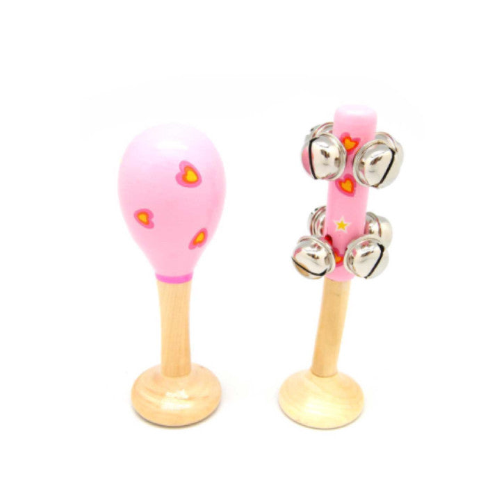 Maraca & Bell Set - Pink - Rourke & Henry Kids Boutique