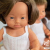 Miniland - 38cm Caucasian Baby Doll Down Syndrome Girl