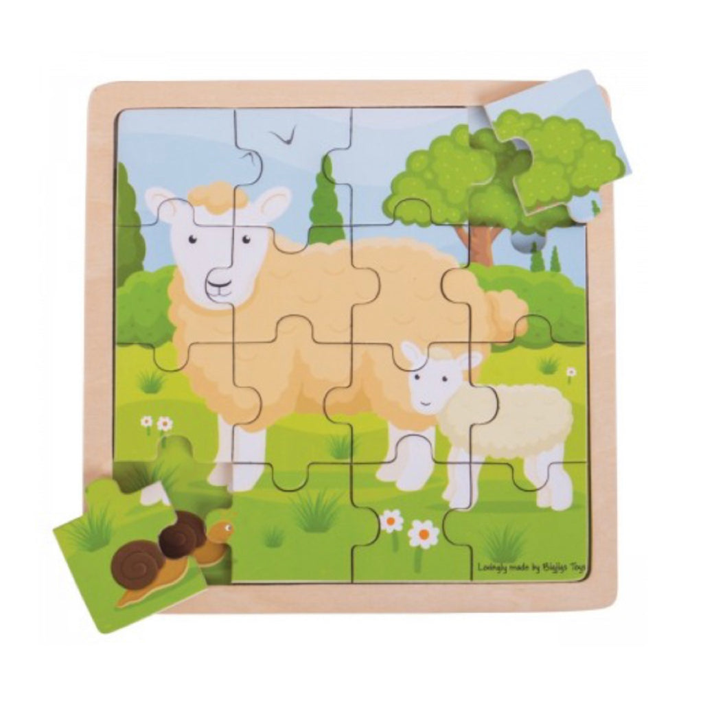 Bigjigs - Sheep & Lamb puzzle