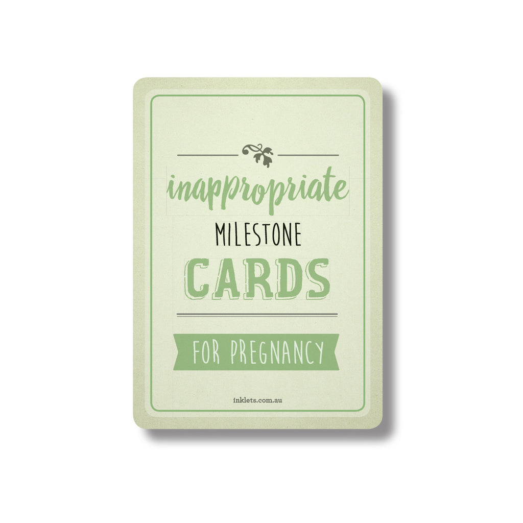 Inappropriate Milestone Cards - Pregnancy - Rourke & Henry Kids Boutique