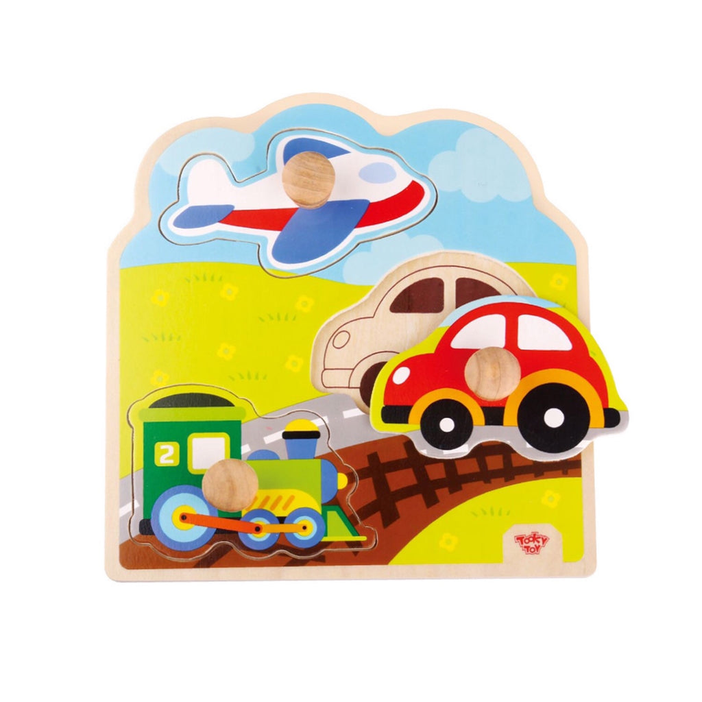 Wooden Transportation Puzzle - Rourke & Henry Kids Boutique