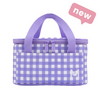 MontiiCo Insulated Cooler bag - Purple Gingham