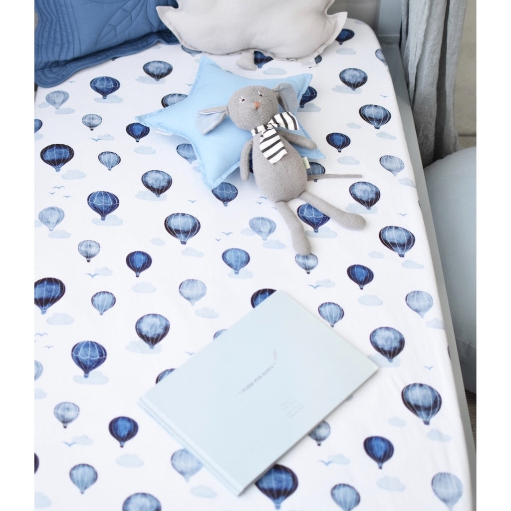 Snuggle Hunny Kids - Fitted Cot Sheet Cloud Chaser