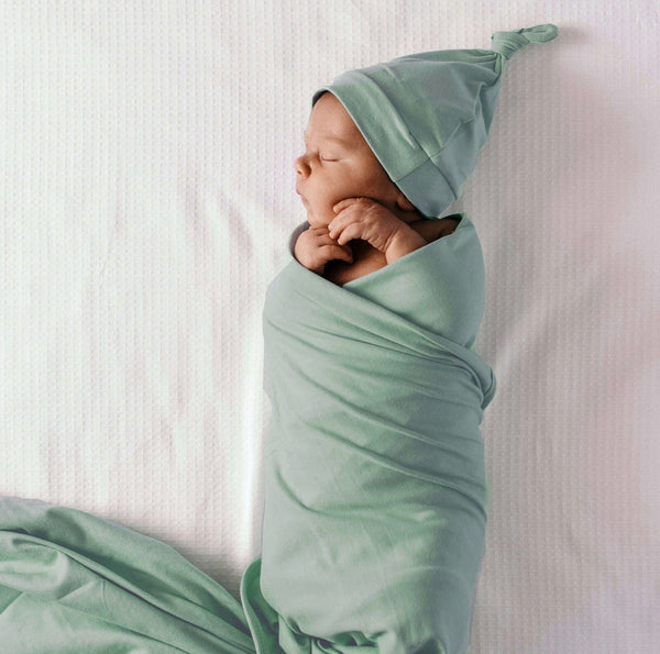 Snuggle Hunny Kids - Baby Jersey Wrap Set Sage