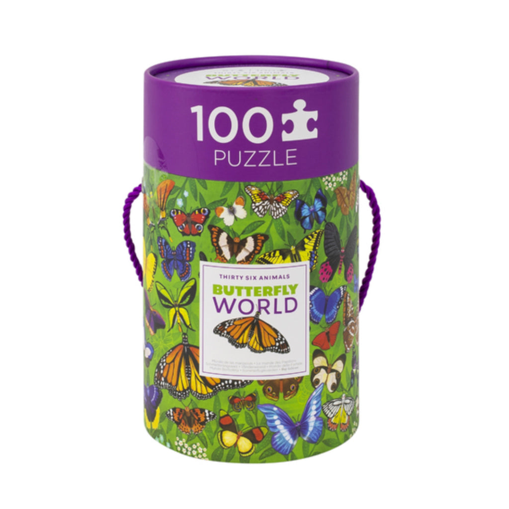Crocodile Creek - 36 Animal Puzzle Butterfly World 100 piece