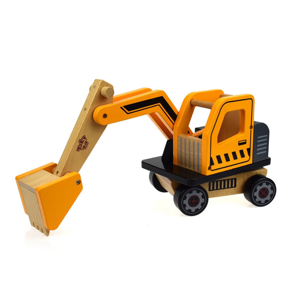 Wooden Vehicle Large - Excavator - Rourke & Henry Kids Boutique