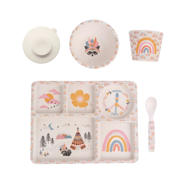 Love Mae - Bamboo Dinnerware 5 piece set Gypsy Girl