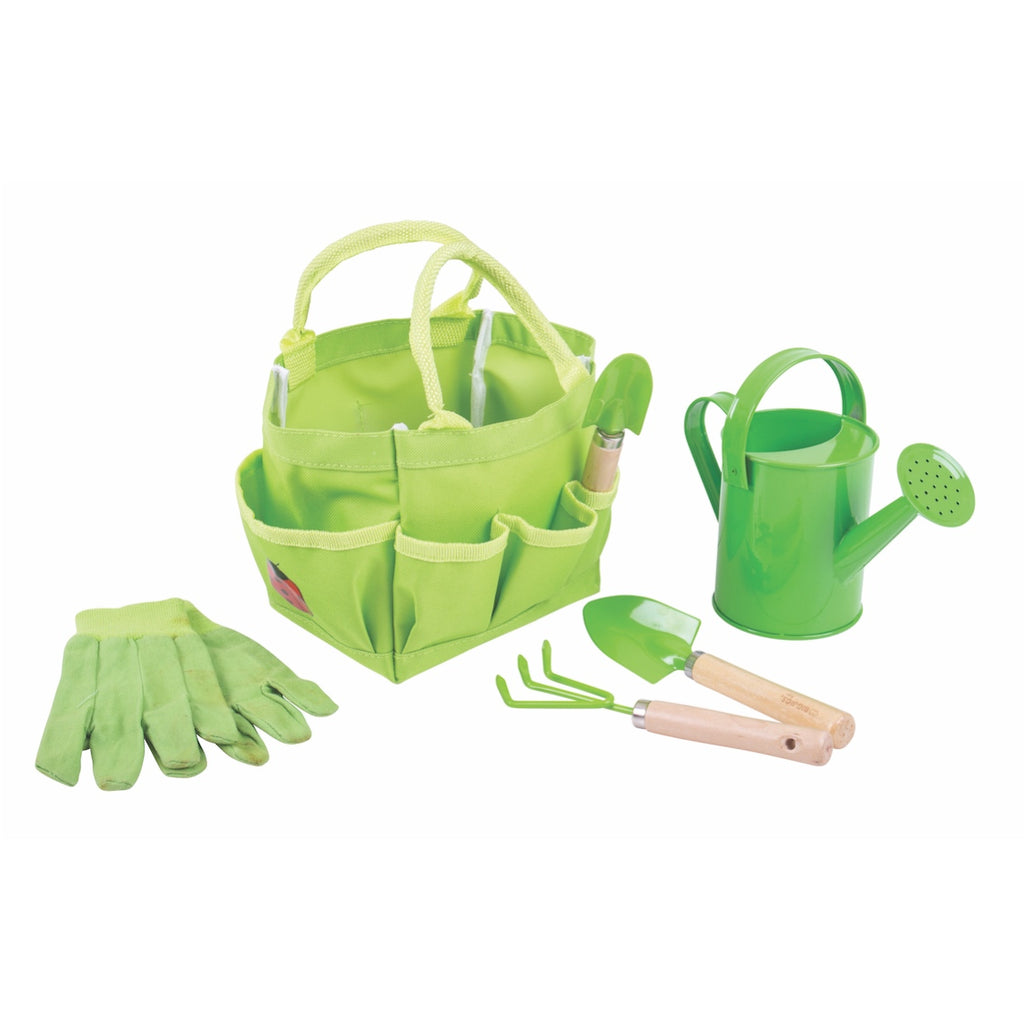 Bigjigs - Garden Tools and Tote Bag Set