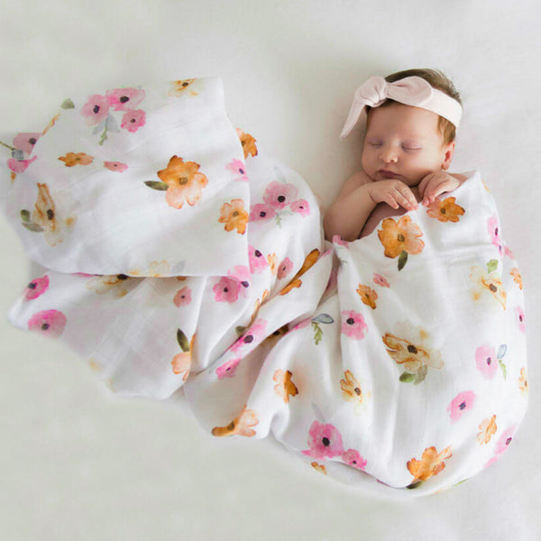 Snuggle Hunny Kids - Organic Muslin Wrap Poppy