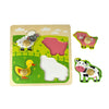 Wooden Farm Animal Peg Puzzle