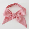 Snuggle Hunny Kids - Pre-tied Linen Bow Headband Baby Pink