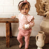 Snuggle Hunny Kids - Bodysuit Rose Stripe