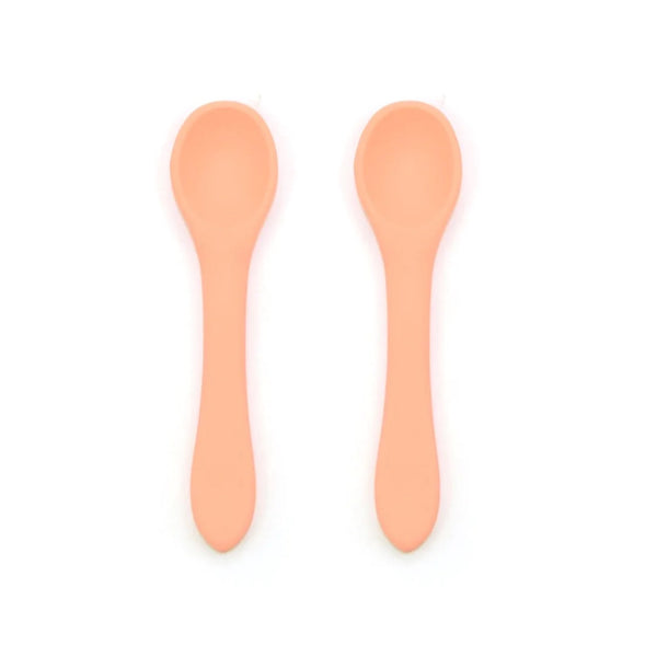 OB Designs - Silicone Baby Spoon 2 pack Guava