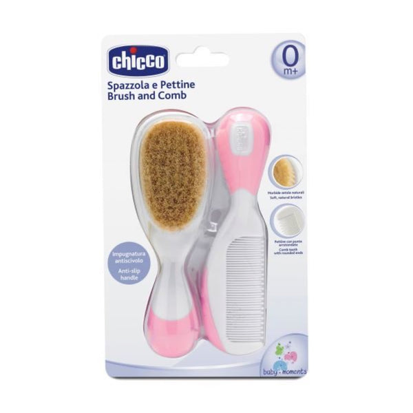 Chicco - Brush & Comb Pink