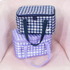 MontiiCo Insulated Cooler bag - Purple Gingham